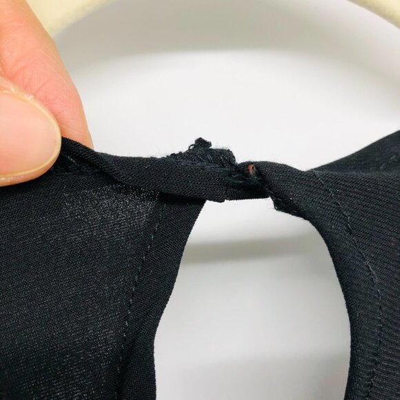 Mesmerize Black Surplice Neckline Half Sleeve Lisa Midi Dress size M - Picture 14 of 16